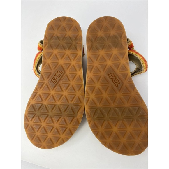 Teva Womens Original Universal Orange Voya Infinity Ombre Sandals Shoes Size 6 - Picture 9 of 14